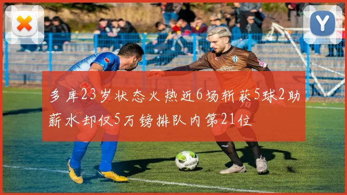 多库23岁状态火热近6场斩获5球2助薪水却仅5万镑排队内第21位