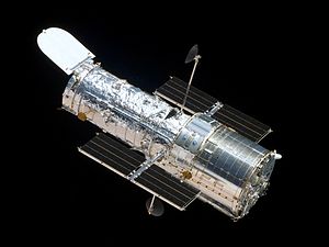 Hubble Telescope in space